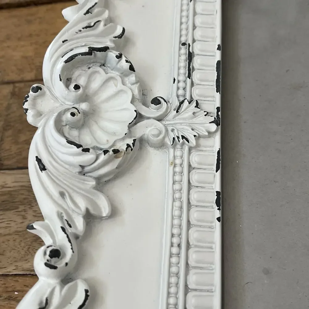 White Ornate Picture Frame 4.5 x 6.5 in Heavily Distressed Baroque Hobby Lobby